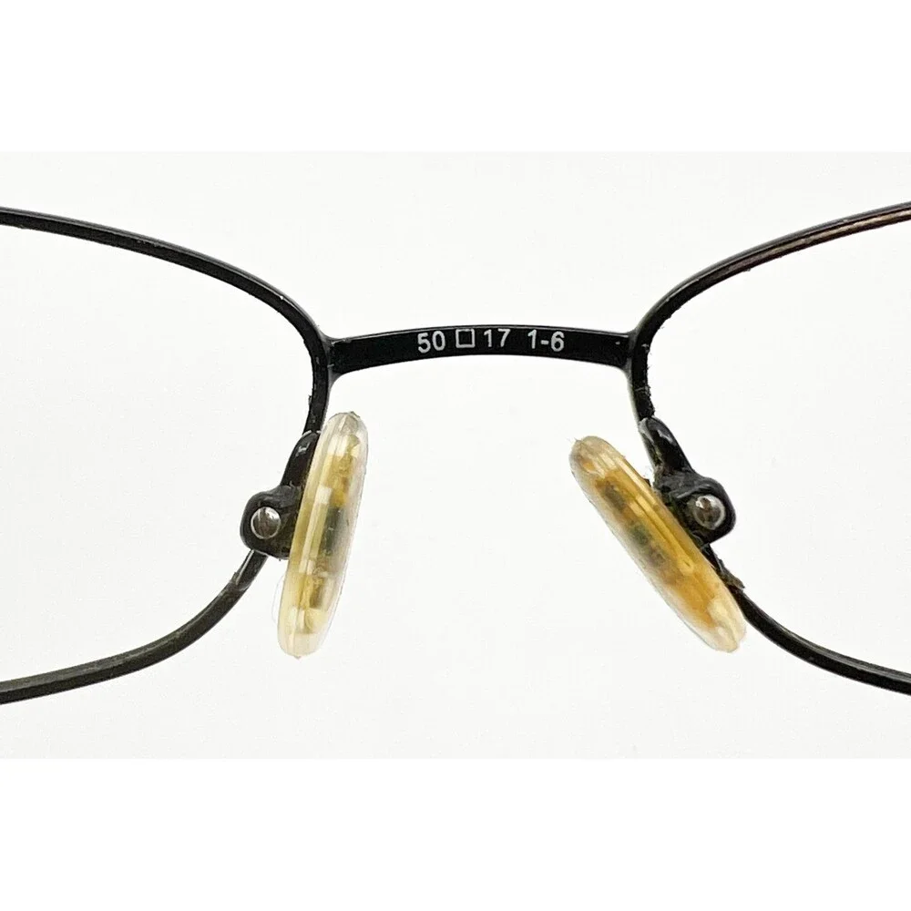 Fossil Eyeglasses Womens Black Purple Oval Metal Frames 50-17-135